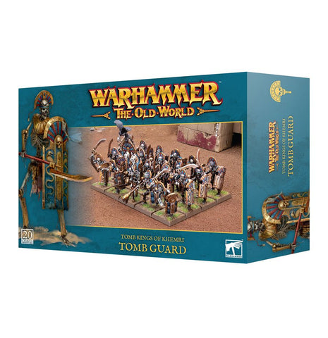 Dit is een afbeelding van het miniatuur Tomb Guard - Tomb Kings of Khemri voor het spel Warhammer, te koop bij Tabletop Miniature Wargames spellenwinkel Speldorado in delft