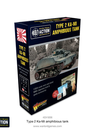 Dit is een foto van het spel Type 2 Ka-Mi Amphibious Tank te koop bij Speldorado Spellenwinkel Delft