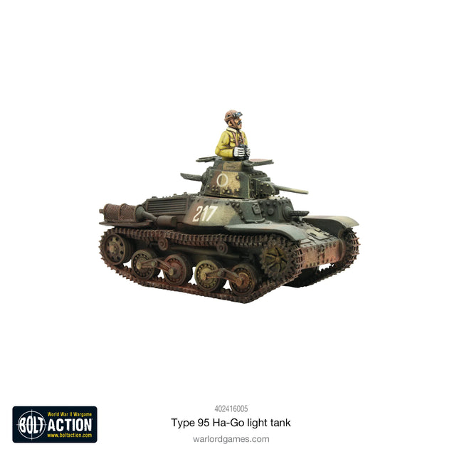 Dit is een foto van het spel Type 95 Ha-Go Light Tank te koop bij Speldorado Spellenwinkel Delft