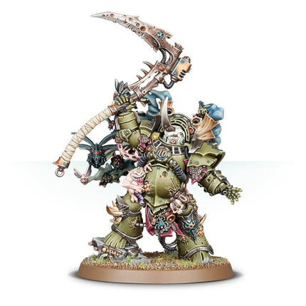 Dit is een afbeelding van het miniatuur Typhus Herald Of The Plague God - Death Guard voor het spel Warhammer, te koop bij Tabletop Miniature Wargames spellenwinkel Speldorado in delft