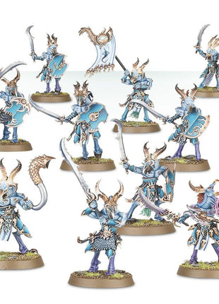 Dit is een afbeelding van het miniatuur Tzaangors - Disciples of Tzeetch voor het spel Warhammer, te koop bij Tabletop Miniature Wargames spellenwinkel Speldorado in delft