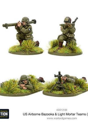 Dit is een foto van het spel US Airborne Bazooka and Light Mortar Teams (1944-45) te koop bij Speldorado Spellenwinkel Delft