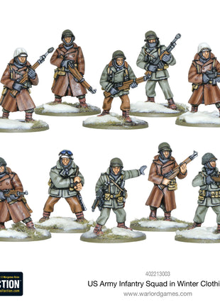 Dit is een foto van het spel US Army Infantry Squad (Winter) te koop bij Speldorado Spellenwinkel Delft
