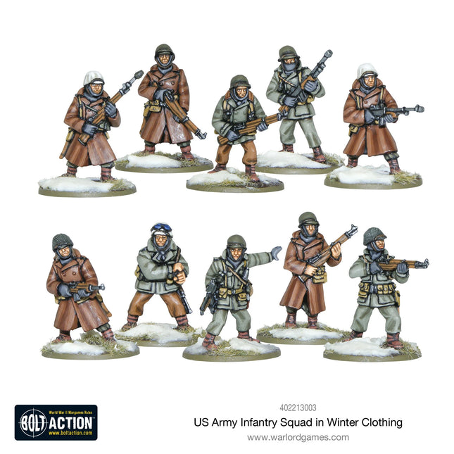 Dit is een foto van het spel US Army Infantry Squad (Winter) te koop bij Speldorado Spellenwinkel Delft