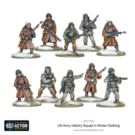 Dit is een foto van het spel US Army Infantry Squad (Winter) te koop bij Speldorado Spellenwinkel Delft
