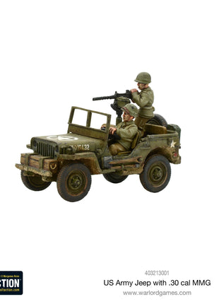 Dit is een foto van het spel US Army Jeep with 30 Cal MMG te koop bij Speldorado Spellenwinkel Delft