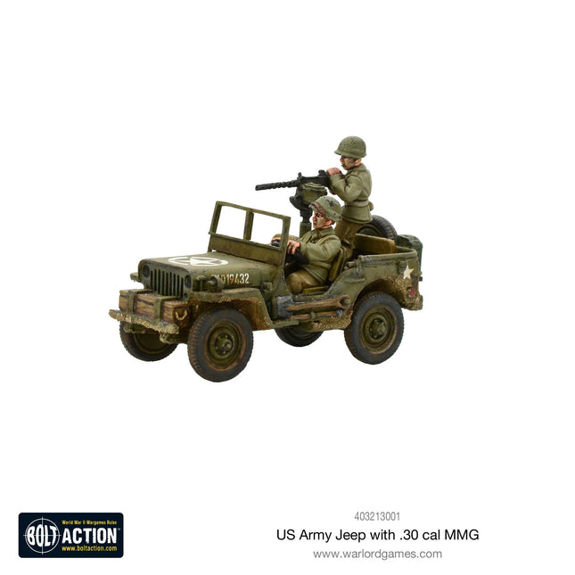 Dit is een foto van het spel US Army Jeep with 30 Cal MMG te koop bij Speldorado Spellenwinkel Delft