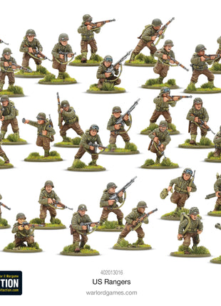US Rangers voor Bolt Action - amerikanen infantry schaal 1:58 miniatuur