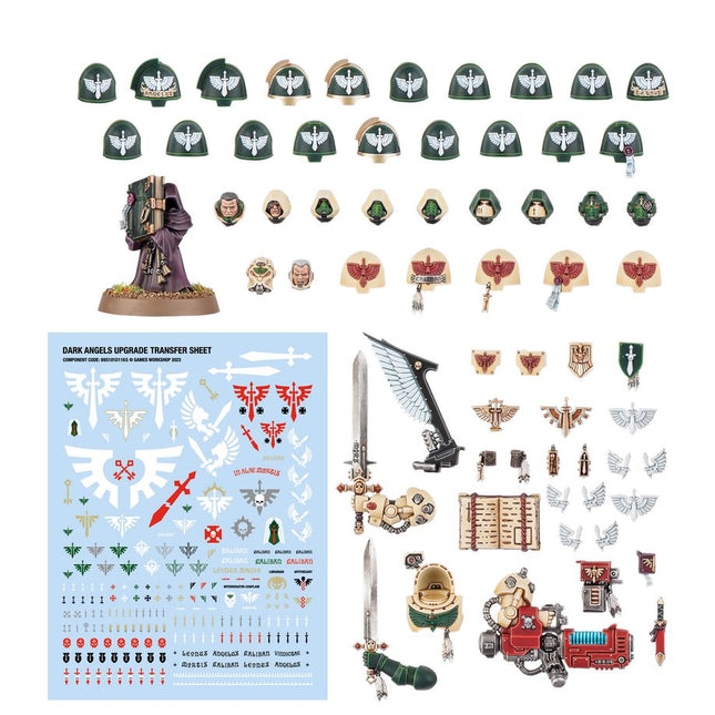 Dit is een afbeelding van het miniatuur Upgrades And Transfers - Dark Angels voor het spel Warhammer, te koop bij Tabletop Miniature Wargames spellenwinkel Speldorado in delft