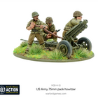 Dit is een foto van het spel US Army 75mm Howitzer Metal te koop bij Speldorado Spellenwinkel Delft