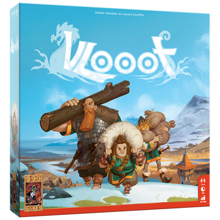 peldoos van Vlooot – strategisch Viking legspel met grondstoffen, gebouwen en fjord-uitbreiding.