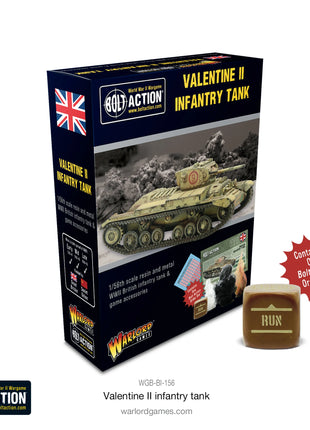 Valentine II Infantry Tank voor Bolt Action - engelsen vehicle schaal 1:58 miniatuur