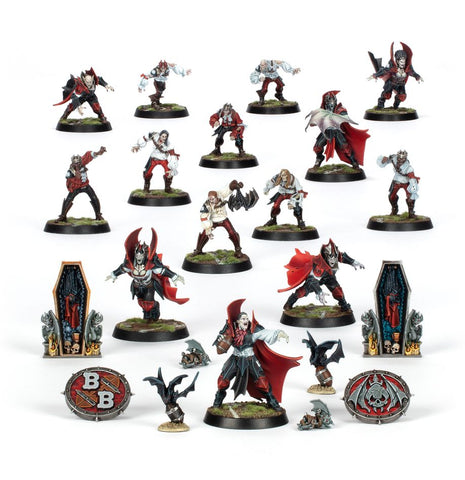 Dit is een afbeelding van het miniatuur Vampire Team - Blood Bowl voor het spel Warhammer, te koop bij Tabletop Miniature Wargames spellenwinkel Speldorado in delft