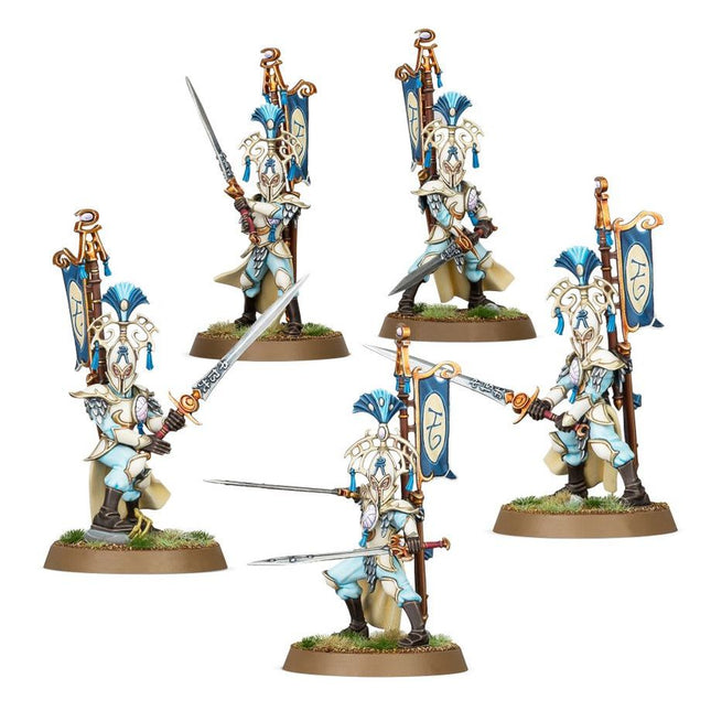 Dit is een foto van het spel Vanari Bladelords - Lumineth Realm Lords te koop bij Speldorado Spellenwinkel Delft