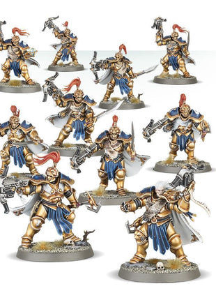 Dit is een afbeelding van het miniatuur Vanguard-Hunters - Stormcast Eternals voor het spel Warhammer, te koop bij Tabletop Miniature Wargames spellenwinkel Speldorado in delft