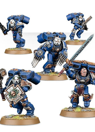 Dit is een afbeelding van het miniatuur Vanguard Veteran Squad - Space Marines voor het spel Warhammer, te koop bij Tabletop Miniature Wargames spellenwinkel Speldorado in delft
