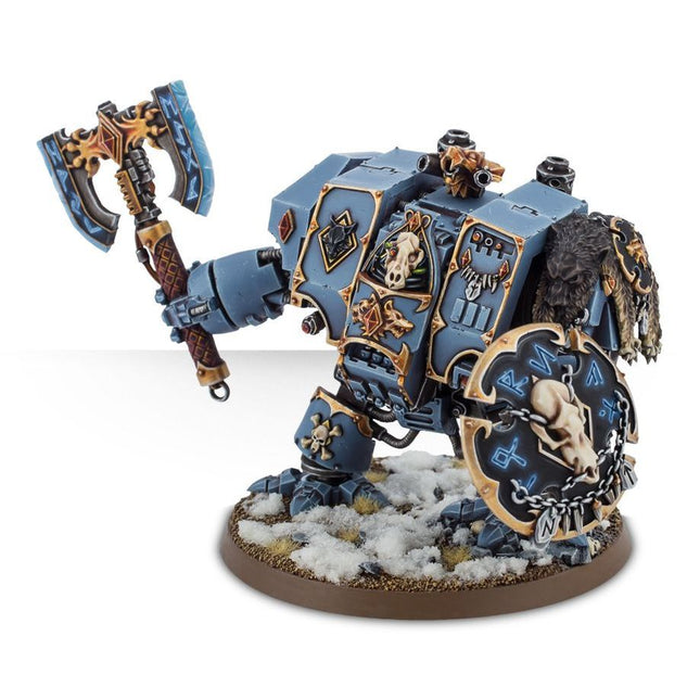 Dit is een afbeelding van het miniatuur Venerable Dreadnought - Space Wolves voor het spel Warhammer, te koop bij Tabletop Miniature Wargames spellenwinkel Speldorado in delft
