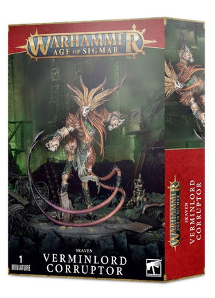 Dit is een afbeelding van het miniatuur Verminlord Corruptor - Skaven voor het spel Warhammer, te koop bij Tabletop Miniature Wargames spellenwinkel Speldorado in delft