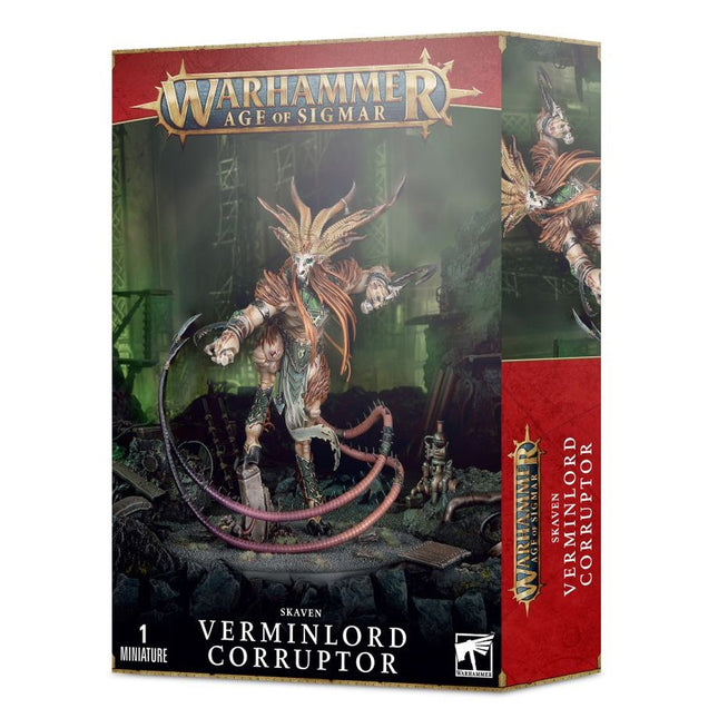 Dit is een afbeelding van het miniatuur Verminlord Corruptor - Skaven voor het spel Warhammer, te koop bij Tabletop Miniature Wargames spellenwinkel Speldorado in delft