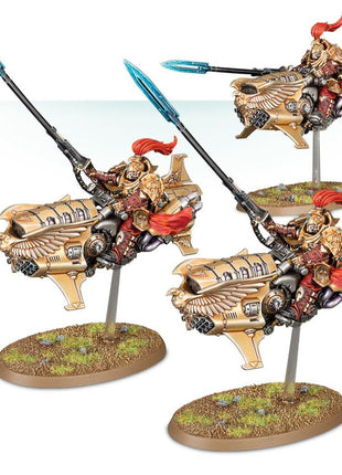 Dit is een afbeelding van het miniatuur Vertus Praetors - Adeptus Custodes voor het spel Warhammer, te koop bij Tabletop Miniature Wargames spellenwinkel Speldorado in delft