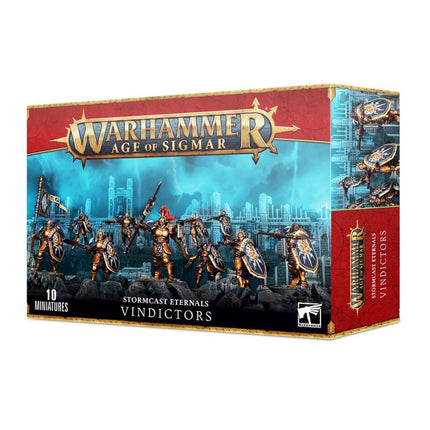 Dit is een afbeelding van het miniatuur Vindictors - Stormcast Eternals voor het spel Warhammer, te koop bij Tabletop Miniature Wargames spellenwinkel Speldorado in delft