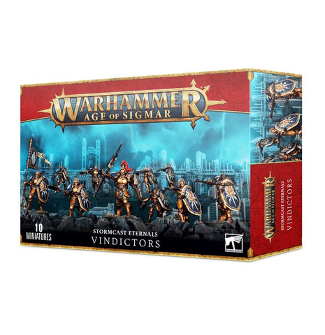 Dit is een afbeelding van het miniatuur Vindictors - Stormcast Eternals voor het spel Warhammer, te koop bij Tabletop Miniature Wargames spellenwinkel Speldorado in delft