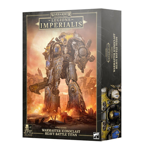 Games Workshop Warmaster Iconoclast Heavy Battle Titan - paints + Tools - Astartes