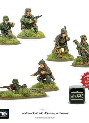 Dit is een foto van het spel Waffen-SS (1943-45) Weapons Teams te koop bij Speldorado Spellenwinkel Delft