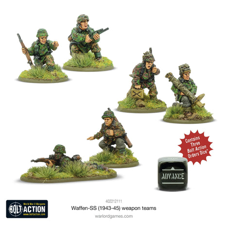 Dit is een foto van het spel Waffen-SS (1943-45) Weapons Teams te koop bij Speldorado Spellenwinkel Delft