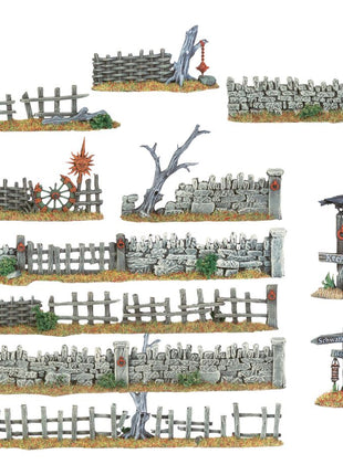 Walls And Fences - Old World - terrein – verf en gereedschap voor miniaturen