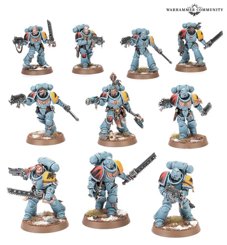 Dit is een afbeelding van het miniatuur grey hunters - space wolves: voor het spel Warhammer, te koop bij Tabletop Miniature Wargames spellenwinkel Speldorado in delft