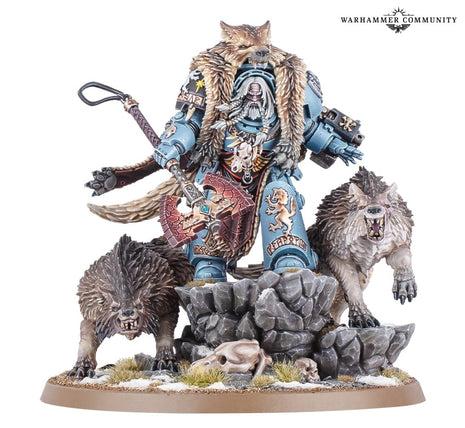 Dit is een afbeelding van het miniatuur logan grimnar - space wolves voor het spel Warhammer, te koop bij Tabletop Miniature Wargames spellenwinkel Speldorado in delft