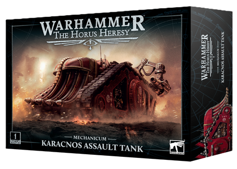 Dit is een afbeelding van het miniatuur mechanicum: karacnos assault tank voor het spel Warhammer, te koop bij Tabletop Miniature Wargames spellenwinkel Speldorado in delft