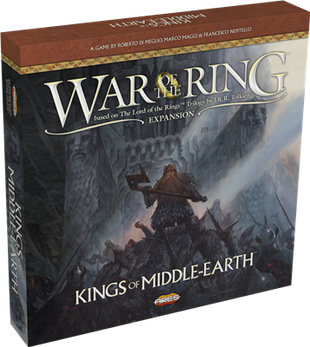 lotr wotr war of the ring kings of middle earth – strategisch bordspel – 2 tot 4 spelers