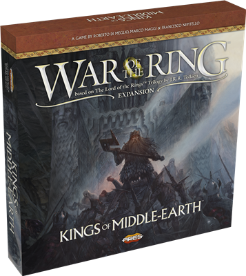 Dit is een foto van het spel lotr wotr war of the ring kings of middle earth te koop bij Speldorado Spellenwinkel Delft