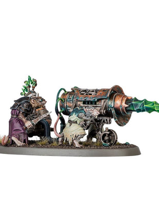 Dit is een afbeelding van het miniatuur Warp-Grinder - Skaven voor het spel Warhammer, te koop bij Tabletop Miniature Wargames spellenwinkel Speldorado in delft