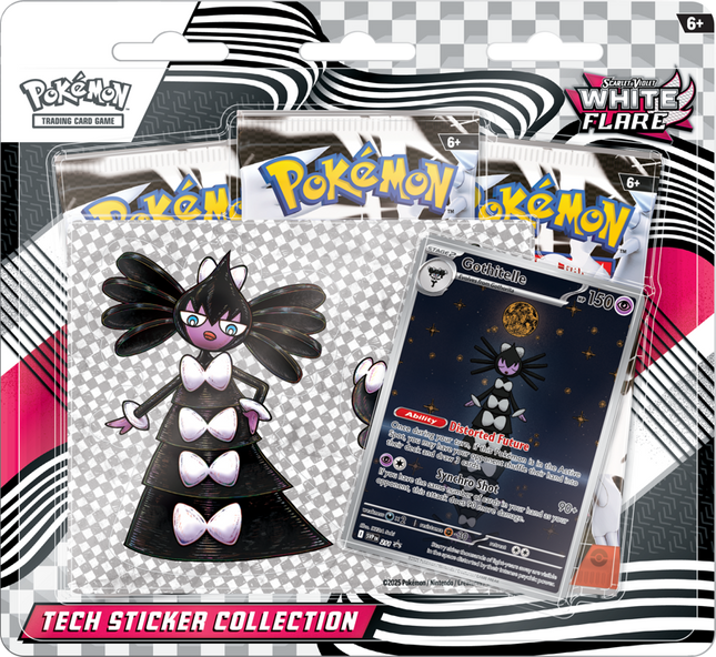 White Flare Tech Sticker Collection - Scarlet & Violet