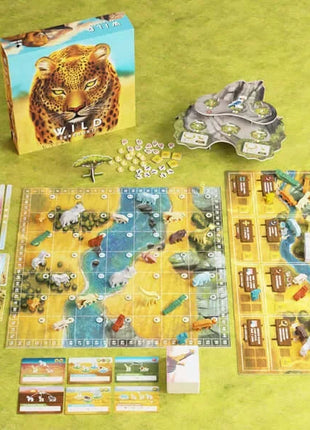 Dit is een foto van het spel Wild Serengeti te koop bij Speldorado Spellenwinkel Delft