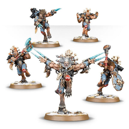 Dit is een afbeelding van het miniatuur Wulfen - Space Wolves voor het spel Warhammer, te koop bij Tabletop Miniature Wargames spellenwinkel Speldorado in delft