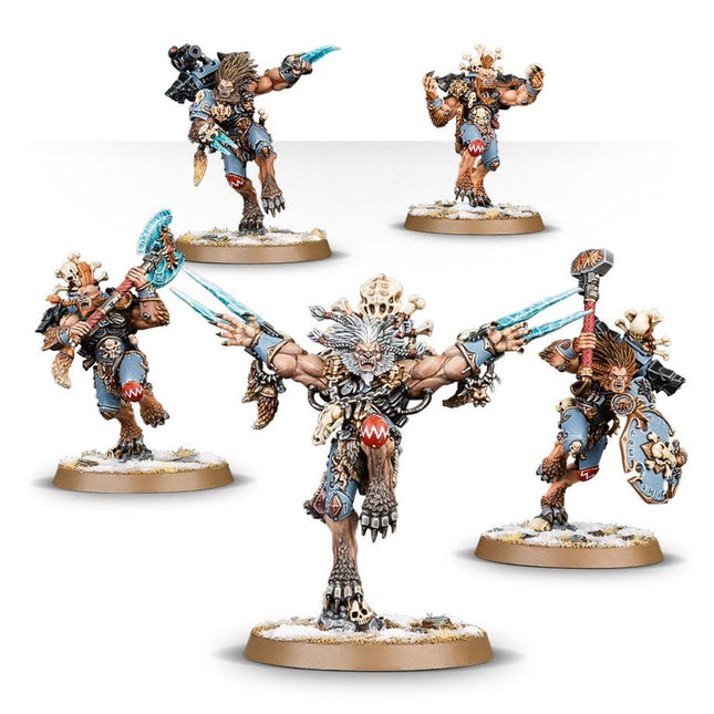 Dit is een afbeelding van het miniatuur Wulfen - Space Wolves voor het spel Warhammer, te koop bij Tabletop Miniature Wargames spellenwinkel Speldorado in delft