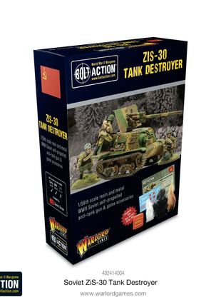 ZIS-30 Tank Destroyer voor Bolt Action - russen vehicle schaal 1:58 miniatuur