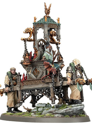 Dit is een afbeelding van het miniatuur Pontifex Zenestra, Matriarch of the Great Wheel - Cities of Sigmar voor het spel Warhammer, te koop bij Tabletop Miniature Wargames spellenwinkel Speldorado in delft