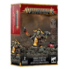 Dit is een afbeelding van het miniatuur Zoggrok Anvilsmasha - Orruk Warclans voor het spel Warhammer, te koop bij Tabletop Miniature Wargames spellenwinkel Speldorado in delft