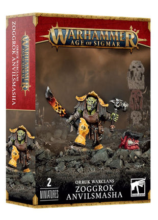 Dit is een afbeelding van het miniatuur Zoggrok Anvilsmasha - Orruk Warclans voor het spel Warhammer, te koop bij Tabletop Miniature Wargames spellenwinkel Speldorado in delft
