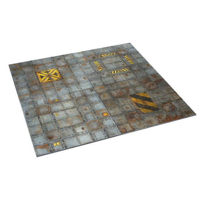 Dit is een foto van het spel Zone Mortalis Floor Tile Set - Necromunda te koop bij Speldorado Spellenwinkel Delft