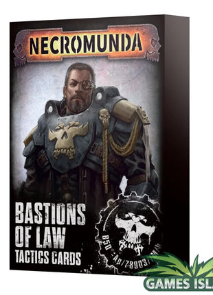 Dit is een afbeelding van het miniatuur bastions of law tactics cards - necromunda voor het spel Warhammer, te koop bij Tabletop Miniature Wargames spellenwinkel Speldorado in delft