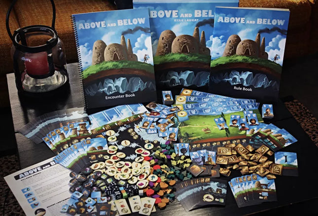 Dit is een foto van het spel Above and Below - EN te koop bij Speldorado Spellenwinkel Delft