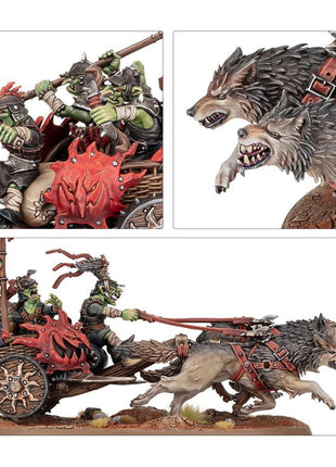 Dit is een afbeelding van het miniatuur spearhead: snarlpack huntaz voor het spel Warhammer, te koop bij Tabletop Miniature Wargames spellenwinkel Speldorado in delft