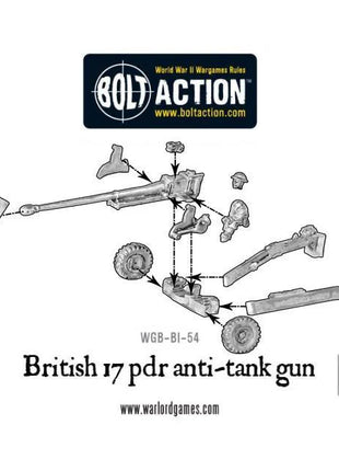 Dit is een foto van het spel British Army 17 Pounder Anti Tank Gun te koop bij Speldorado Spellenwinkel Delft