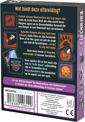 De Weerwolven van Wakkerdam - Karakters